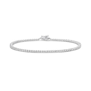 9ct White Gold 1.00ct Diamond Tennis Bracelet