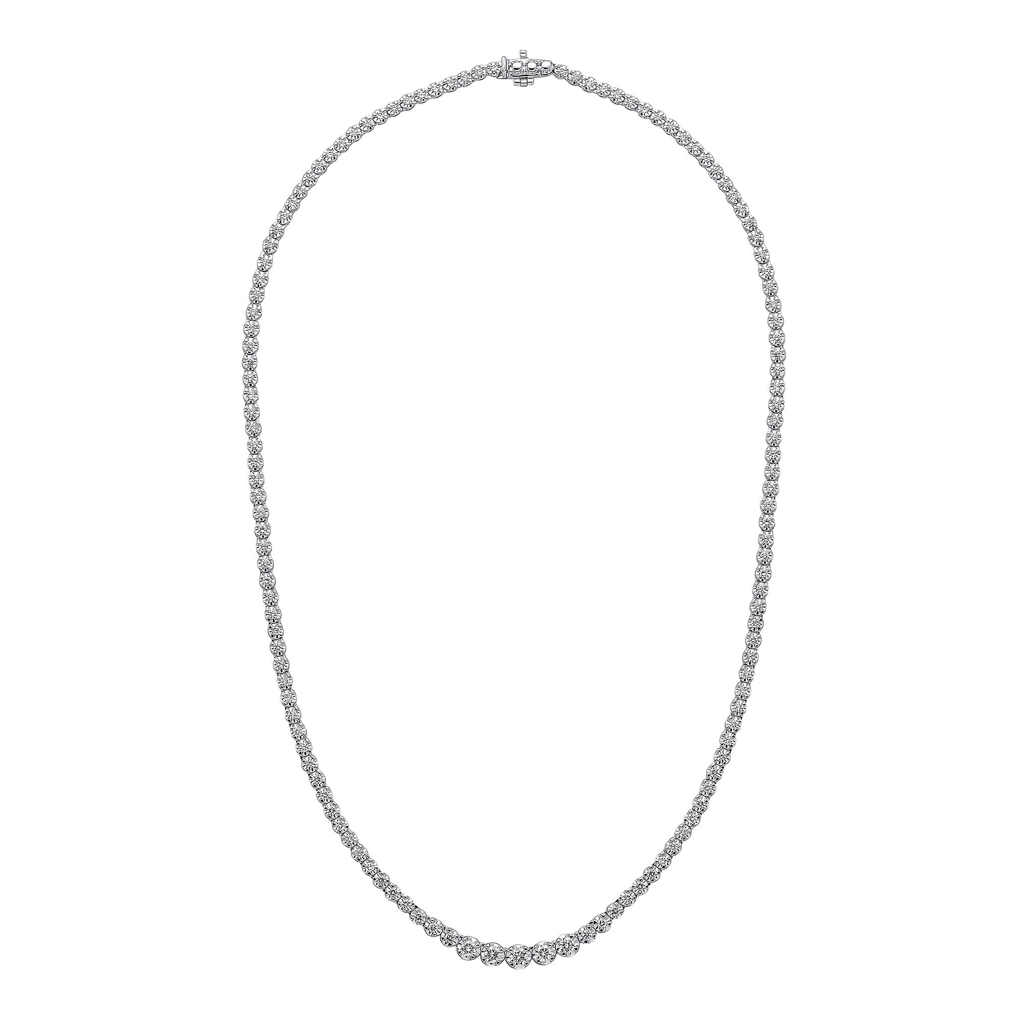 Halfway Classic Diamond Tennis Necklace – Klare Jewelers