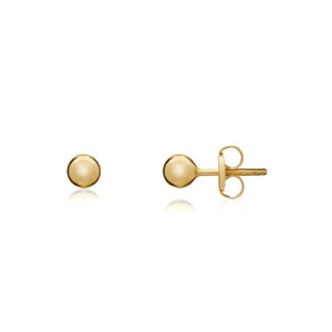 9CT Yellow Gold Polished Ball Stud Earrings  3mm